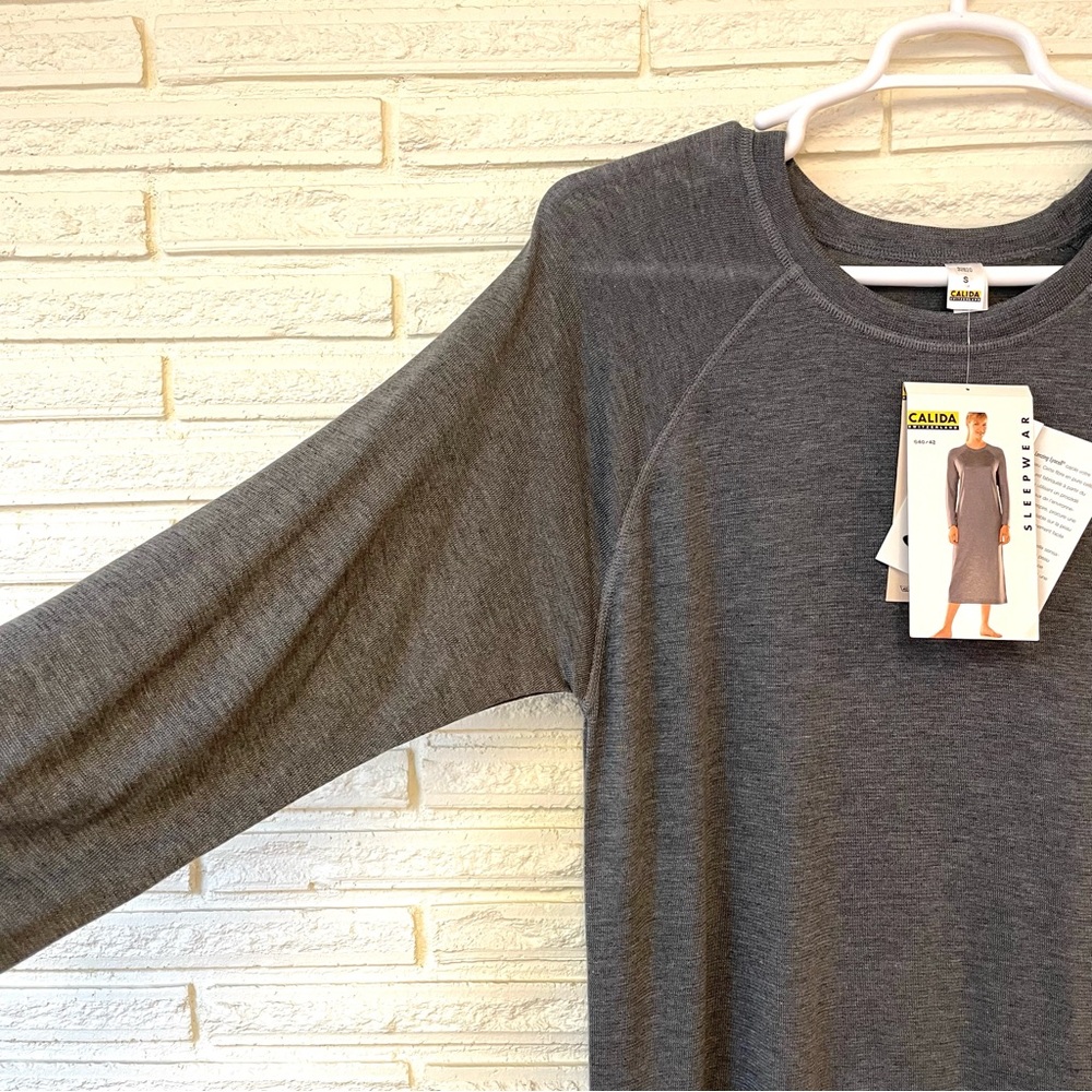 🆕 Calida Nightdress Nightgown Womens Grey Soft Night Shirt Sporty Athletic Small - Picture 4 of 16